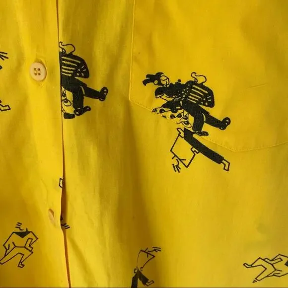 Vintage Instant Glamour Limited Yellow Dancer Top - Picture 5 of 8